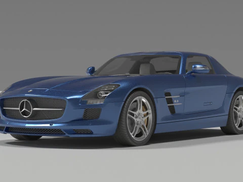 Мерседес СЛС АМГ 3D Модель
