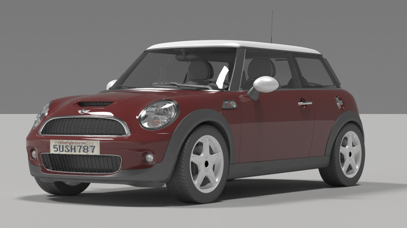 Mini Coper 3D Model .c4d .max .obj .3ds .fbx .stl .blend