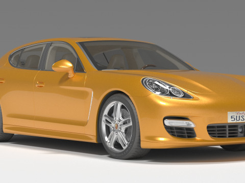 保时捷帕纳曼哈 3D 模型