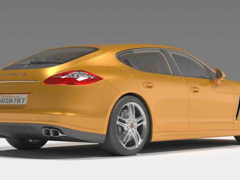 保时捷帕纳曼哈 3D 模型