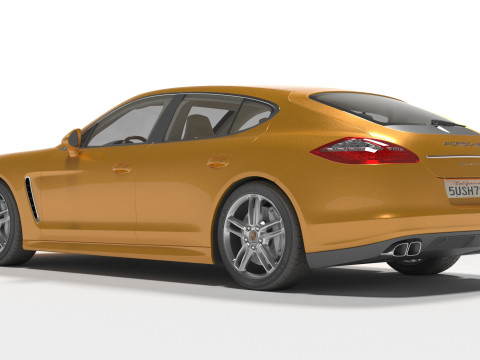 保时捷帕纳曼哈 3D 模型