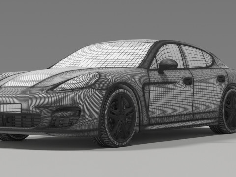 保时捷帕纳曼哈 3D 模型