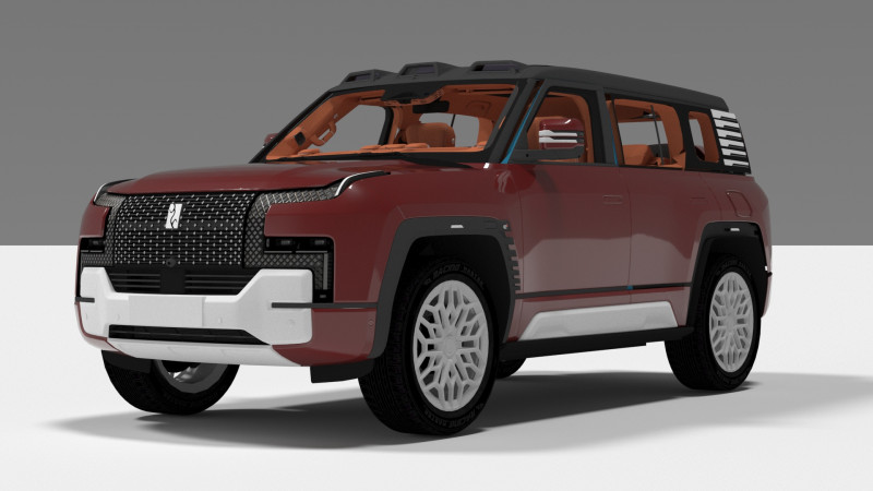 BYD YANGWANG Modello 3D .c4d .max .obj .3ds .fbx .stl .blend