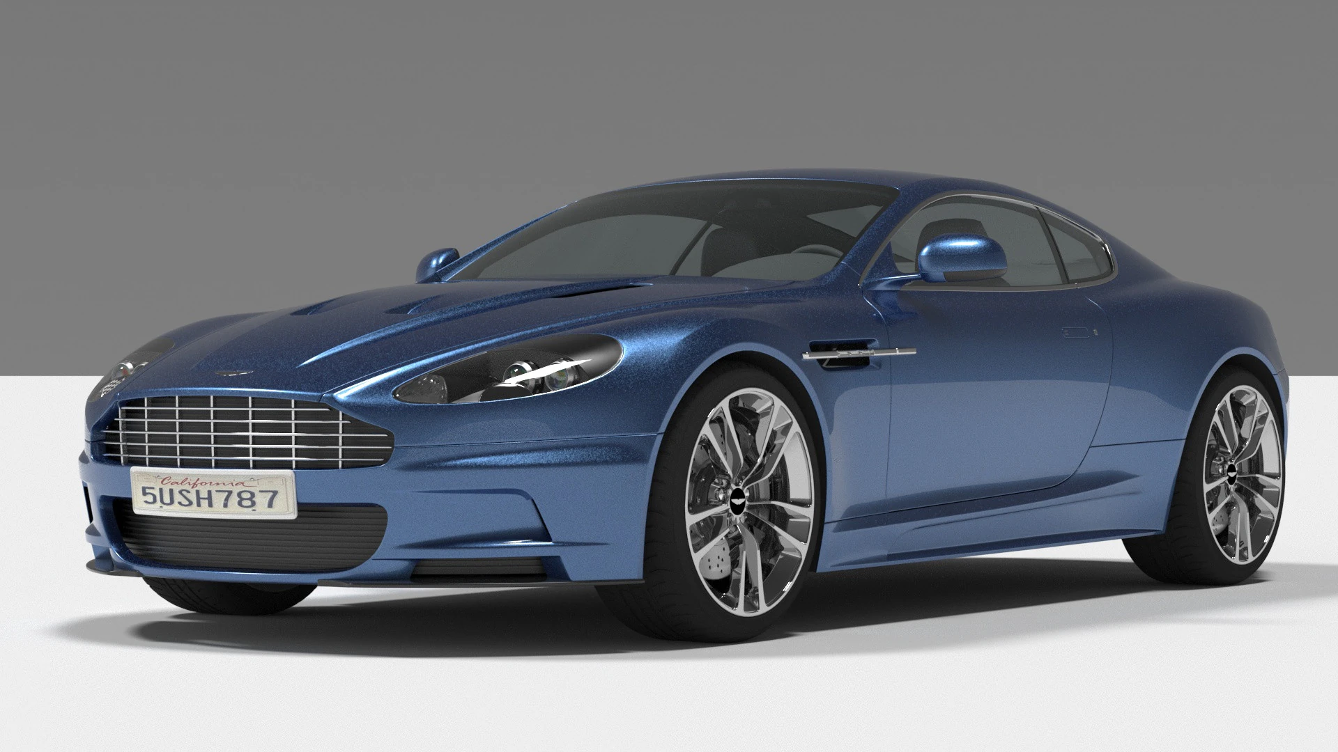 Aston Martin 3D Model .c4d .max .obj .3ds .fbx .stl .blend