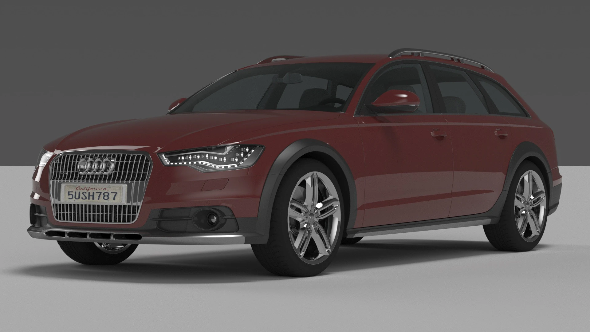 Audi A6 3D Model .c4d .max .obj .3ds .fbx .stl .blend