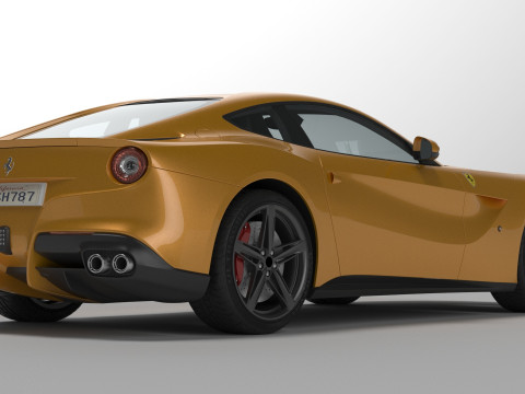 法拉利加州 3D 模型