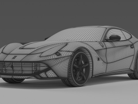 法拉利加州 3D 模型