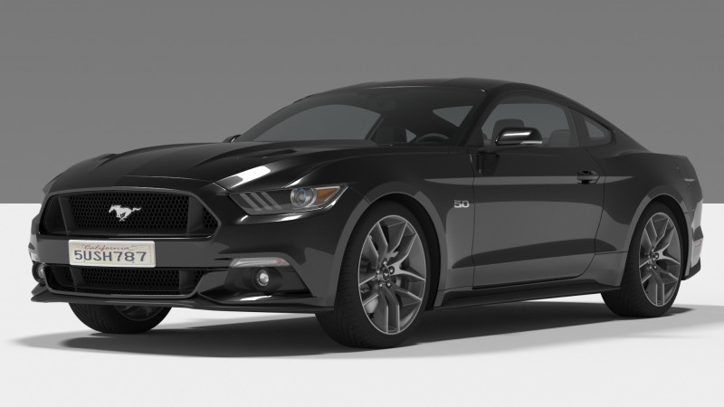 Mustang GT 3D 모델 .c4d .max .obj .3ds .fbx .stl .blend