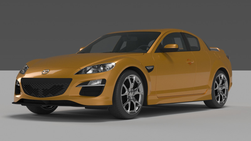 Mazda RX 8 3D Модель .c4d .max .obj .3ds .fbx .stl .blend