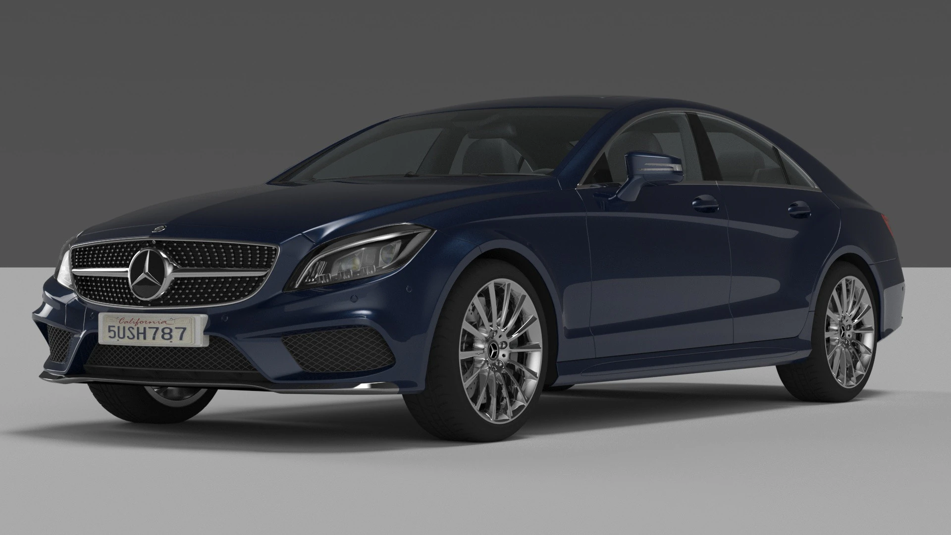 Mercedes CLS 500 3D Model .c4d .max .obj .3ds .fbx .stl .blend