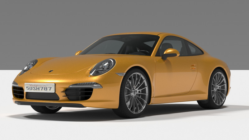 Porsche Carrera 3D 模型 .c4d .max .obj .3ds .fbx .stl .blend