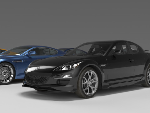 Pack 10 cars 3 3Dモデル