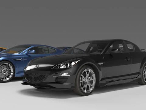Pack 10 cars 3 3D Model