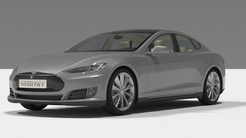 Tesla Eletric 3D 模型 .c4d .max .obj .3ds .fbx .stl .blend