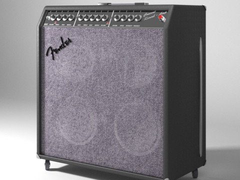 Ampli Guitar Fender 3D Model