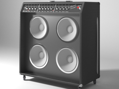 एम्पली गिटार फेंडर 3D मॉडल