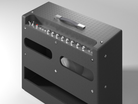 Ampli Fender Bass Deluxe Modello 3D