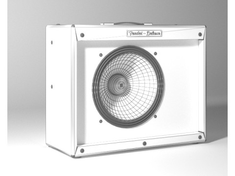 Ampli Fender Bass Deluxe Modello 3D