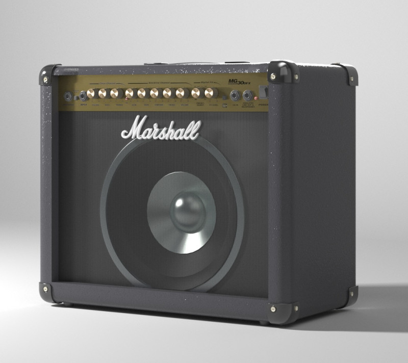 Ampli Marshall Modèle 3D .c4d .max .obj .3ds .fbx .stl .blend