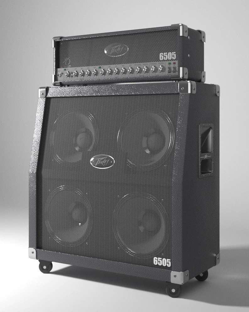 Ampli Peavy 3D Model .c4d .max .obj .3ds .fbx .stl .blend 