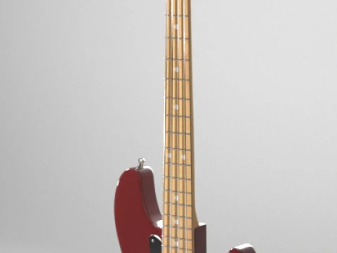 Bass Jazz Fender Baixo Model 3D