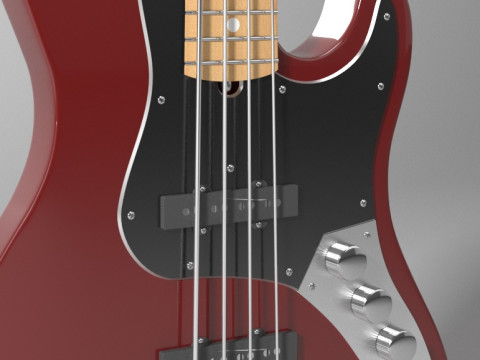 Baixo Fender Jazz Bass 3D Model