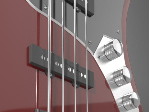 Baixo Fender Jazz Bass 3D Model