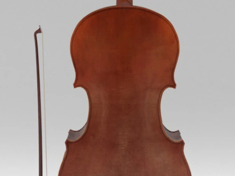 Bass Cello 3D Model