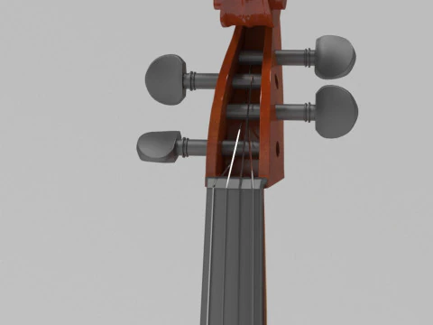 Bass Cello 3D Model