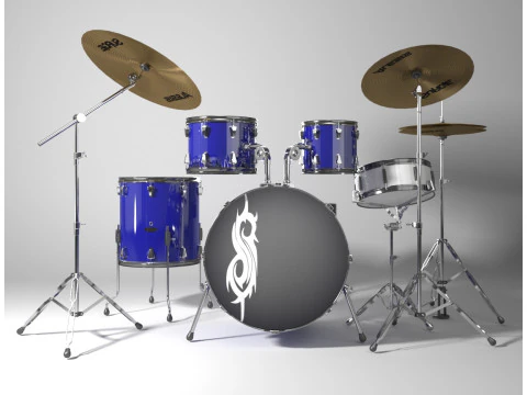 Conjunto de bater&iacute;a Modelo 3D