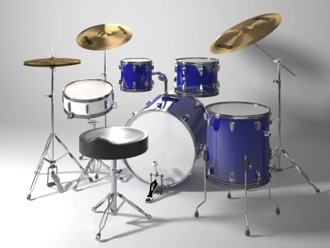 Conjunto de bater&iacute;a Modelo 3D