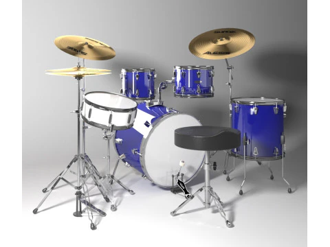 Conjunto de bater&iacute;a Modelo 3D