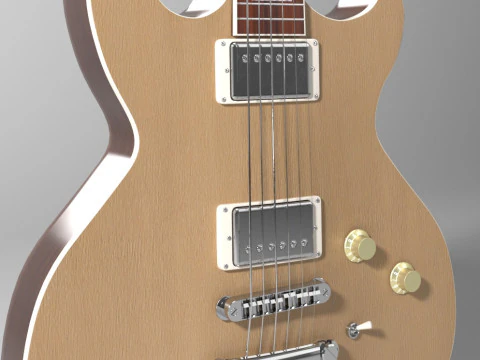 Gibson LesPaul Double Cutaway 3D Model