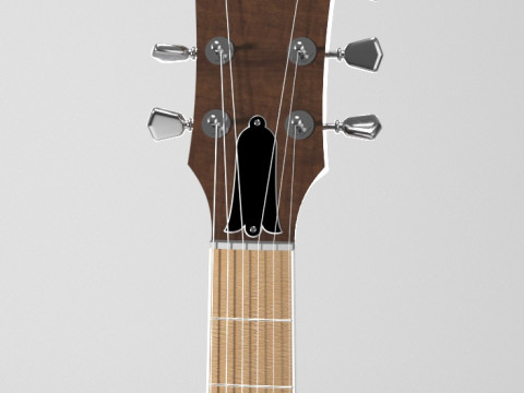 Chitarra Gibson solida Modello 3D