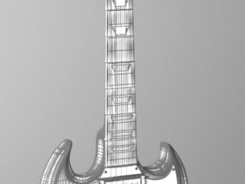 Gibson Solid Guitar 3D Model
