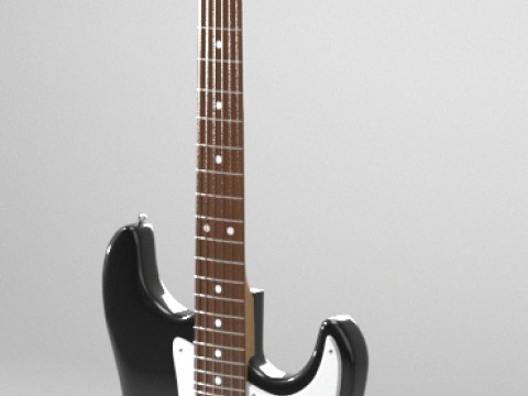 Guitar Fender Stratocaster Model 3D