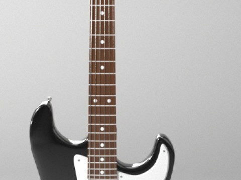 Гітара Fender Stratocaster 3D Модель