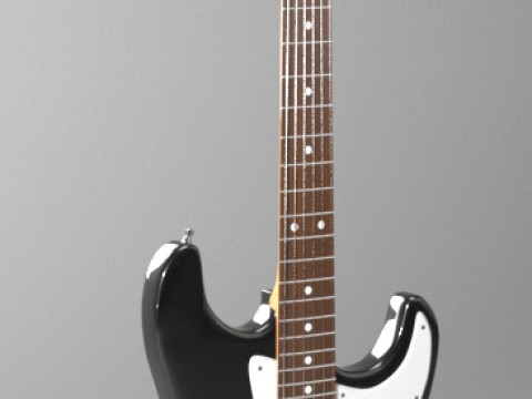 Гітара Fender Stratocaster 3D Модель