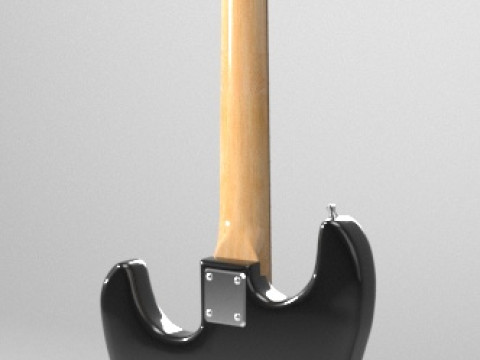 Гітара Fender Stratocaster 3D Модель