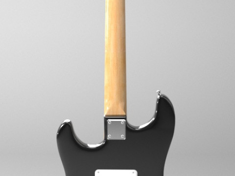 Гітара Fender Stratocaster 3D Модель