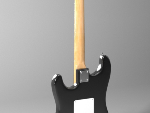 Гітара Fender Stratocaster 3D Модель