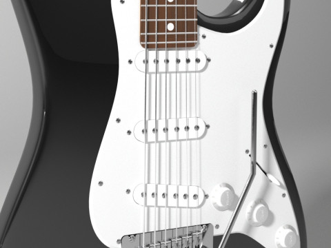 Гітара Fender Stratocaster 3D Модель