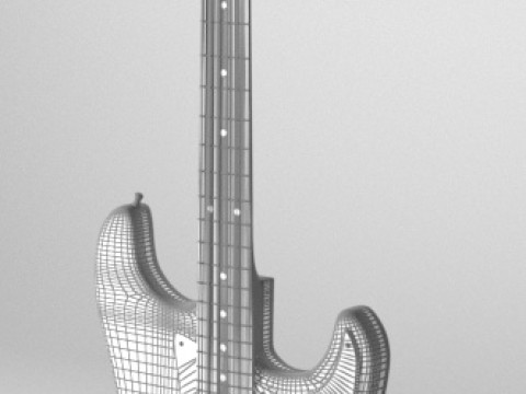 Гітара Fender Stratocaster 3D Модель