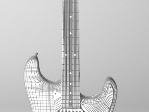 Гітара Fender Stratocaster 3D Модель