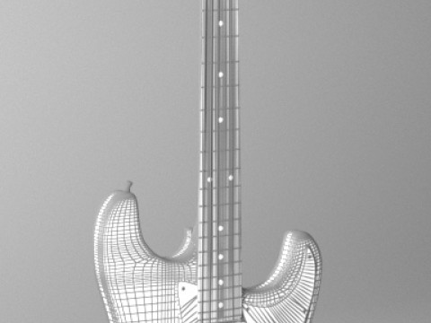 Гітара Fender Stratocaster 3D Модель