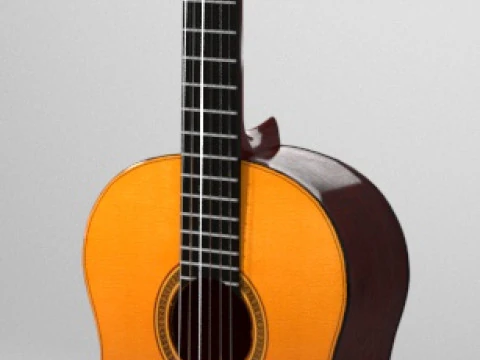 Гитара отключена 3D Модель