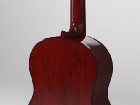 Guitarra desconectada Modelo 3D