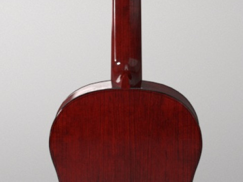Guitarra desconectada Modelo 3D
