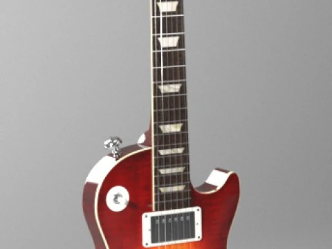 Guitar Gybson Les Paul 3D Model