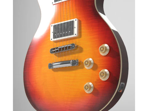 Guitar Gybson Les Paul 3D Model